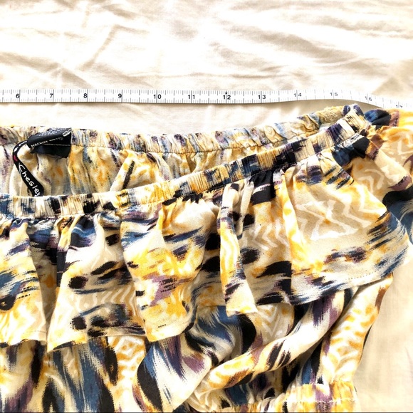 New vintage strapless rayon ikat maxi dress 2X - Picture 12 of 12